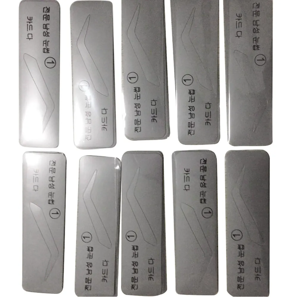 

5 Styles Template Eyebrow Drawing Card Brow Make-Up Grooming Stencil Card kit pincel maquiagem 50*