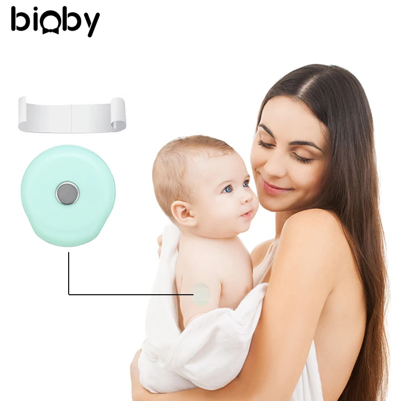 

Smart Baby Thermometer Bluetooth 4.0 Monitor Intelligent Wearable Baby Body Thermometer For Kids Sleeping High Temperature Alarm