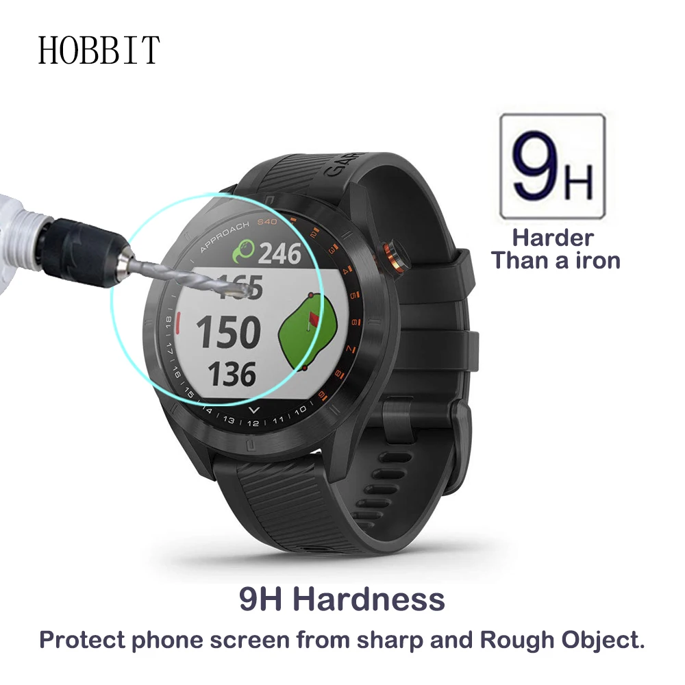 2 шт. в упаковке для Garmin подход S40 Smartwatch Стекло 0,3 мм 2.5D с уровнем твердости 9 H закаленное Стекло Экран протектор Ultra Clear устойчивая к царапинам пленка