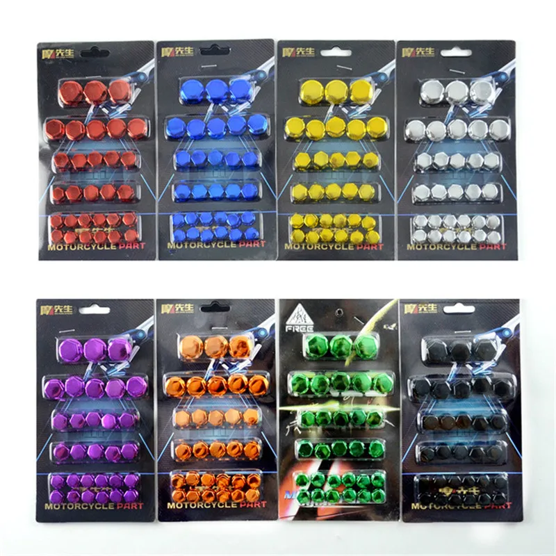 

pit bike nuts motorbike engine frame decal scooter screw cap cover for honda yamaha KTM moto bolt decal motorcycle accessories