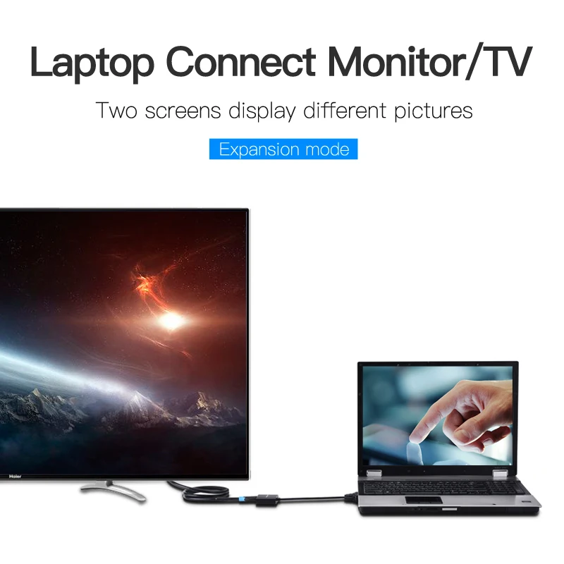 Vention VGA إلى HDMI محول كابل محول مع الصوت 1080 P VGA HDMI الرقمية التناظرية محول لأجهزة الكمبيوتر المحمول إلى HDTV العارض