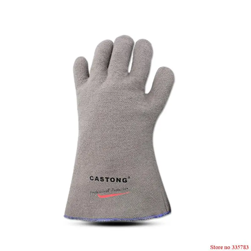 250 градусов теплоизоляционные перчатки, устойчивые к высокой температуре устойчивые перчатки к жаркому огнестойкому противопожарному арамидному волокну