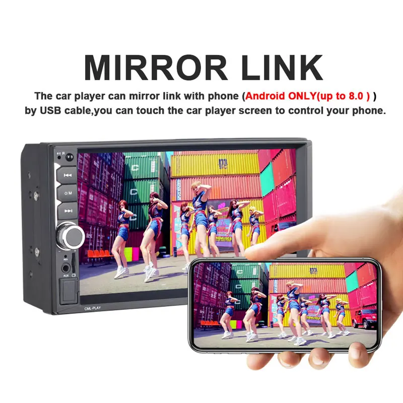 

7inch Rear Camera Automotive Auto MP5 Player Flexible Radio Car MP5 Player Smart Support TF Card MP5 Player MP5