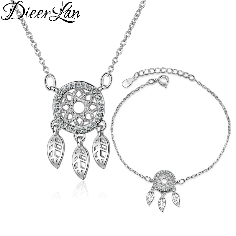 

Bijoux 2019 Wedding Bridal Jewelry Sets 925 Sterling Silver Long Tassel Leaf Necklaces Bracelets for Women Statement Jewelry