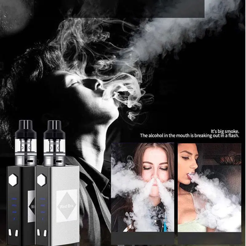 

M4 100W electric cigarette kit mods 1800mah build-in battery for 2.5ml Atomizer E Cig Smoke vape pen Vaporizer vs TXW 80W/V6 KIT