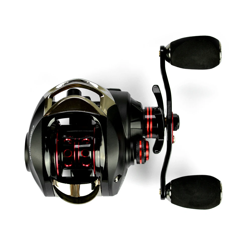 FISHDROPS 17+1 Ball Bearings Carp Fishing Reel Baitcasting Reel 7.01
