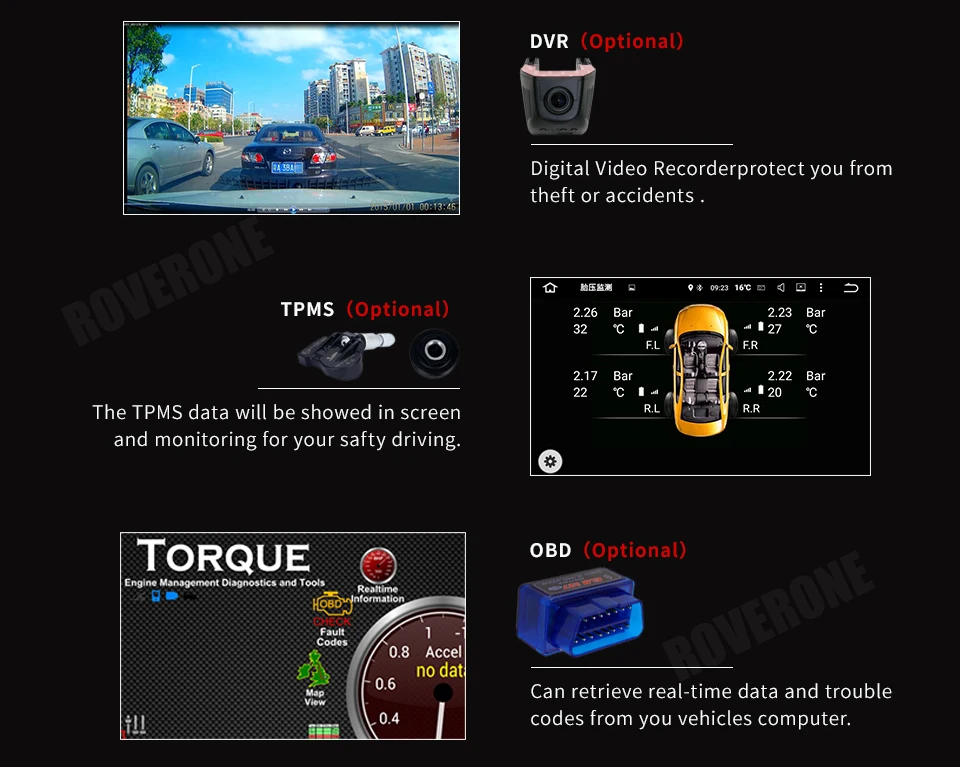 Top RoverOne Android 9.0 Quad Core Car Radio GPS For Jeep Wrangler 2011-2016 Multimedia Player Stereo Bluetooth Head Unit NO DVD 19