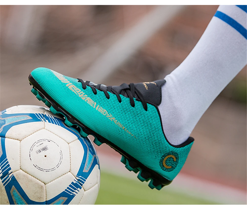 Новинка, Профессиональная футбольная обувь для мужчин AG, футбольные ногти, искусственная трава, шип, футбольные бутсы, футбольная тренировочная обувь chuteira futebol