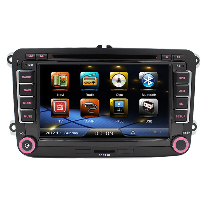  2 din car radio gps dvd for vw passat b6 golf 5 polo jetta 7 inch touch screen car stereo GPS navigation with bluetooth RDS 