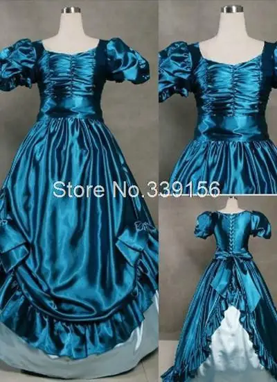 

Vintage Blue Gothic Victorian Dress Marie Antoinette Princess Dress