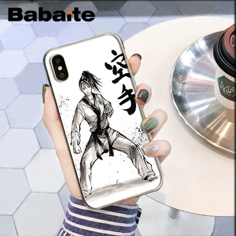 Babaite sport taekwondo прозрачный мягкий чехол для телефона Apple iPhone 8 7 6 6S Plus X XS MAX 5 5S SE XR мобильный чехол