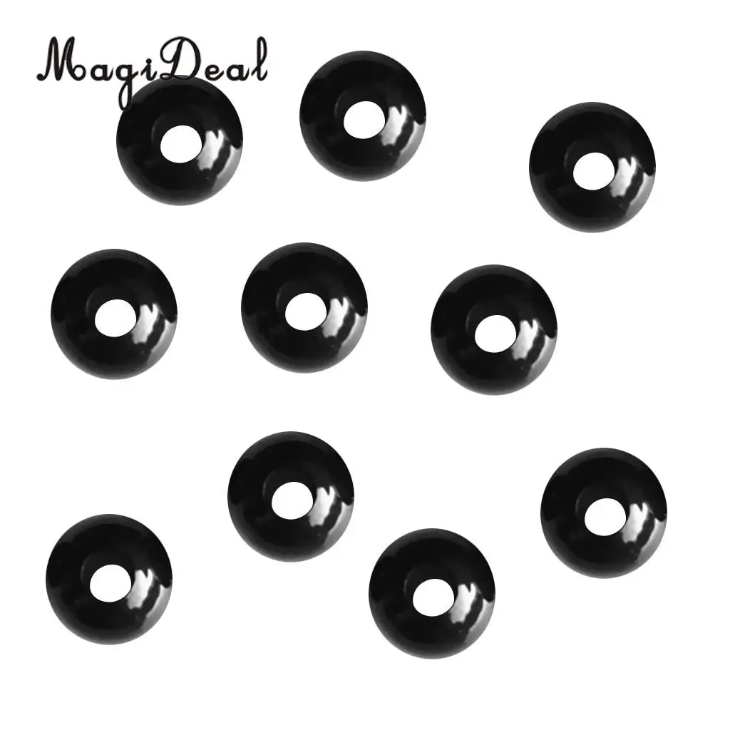MagiDeal Pack 10 Cord Ball Stopper Lock End Toggle Buckle for Shock Bungee Rope Paracord Luggage Lanyard Strap Drawstring