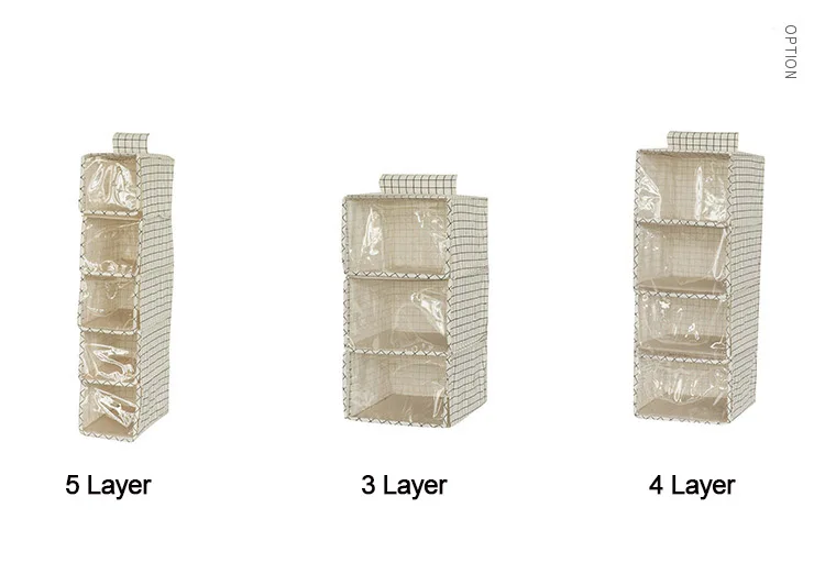 3/4/5 Слои шкаф подвесная сумка для хранения между Слои с выдвижными ящиками Тип одежда Вешалки Портативный Органайзер подвесной Органайзер
