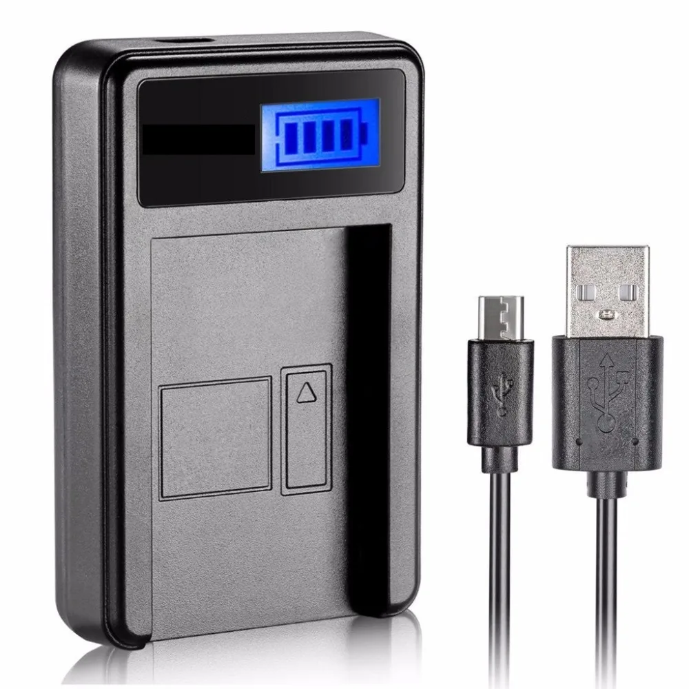 

USB battery Charger for Canon LP-E17,LC-E17,LC-E17C /EOS Rebel T6i,EOS 750D, EOS 760D,EOS 8000D,Kiss X8i camera with LCD screen