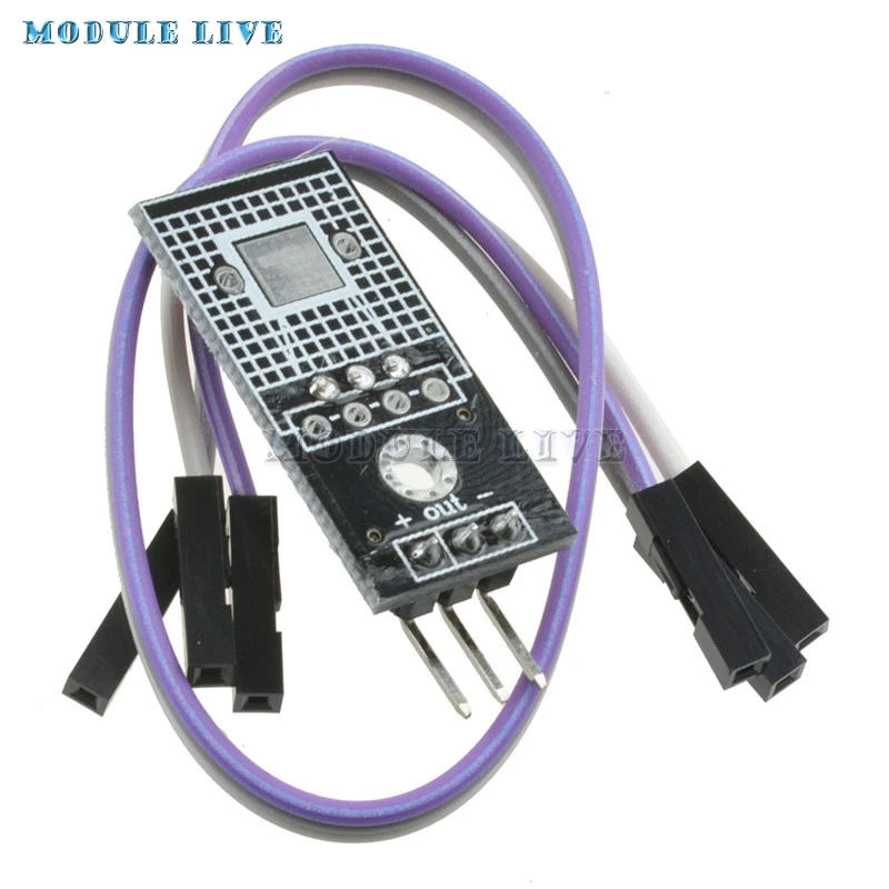

Black DS18B20 Temperature Detection Sensor DC 5V Module Board for Arduino With Dupont Wire