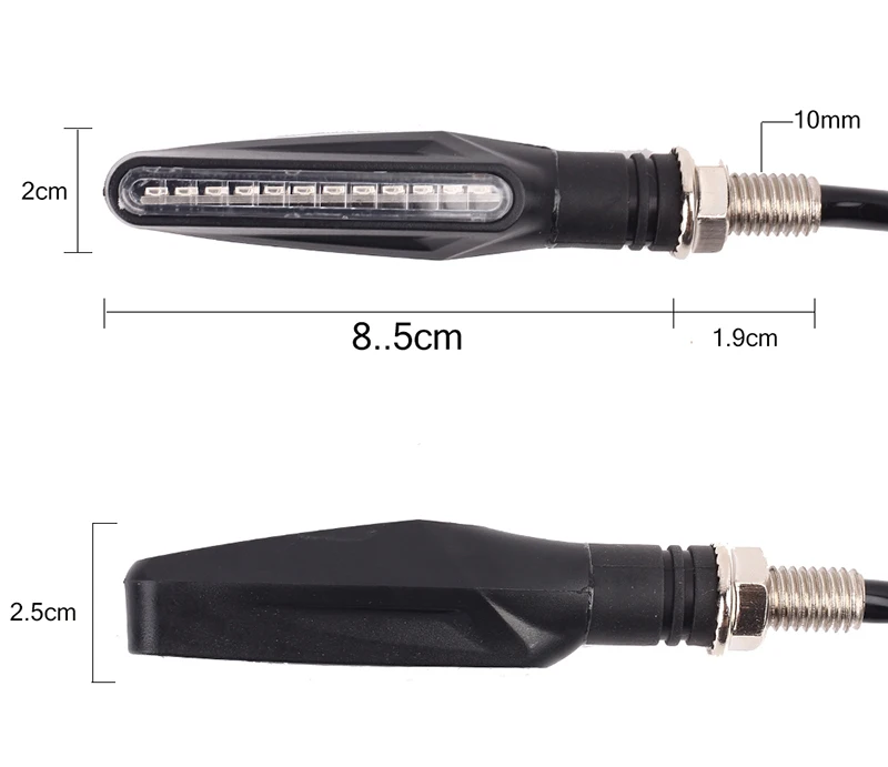 2 шт., мотоциклетный сигнальный светильник, 12* 335SMD, светодиодный, течёт вода, мигающий фонарь, задний мигалка, IP68 мигалка, сгибаемые поворотники