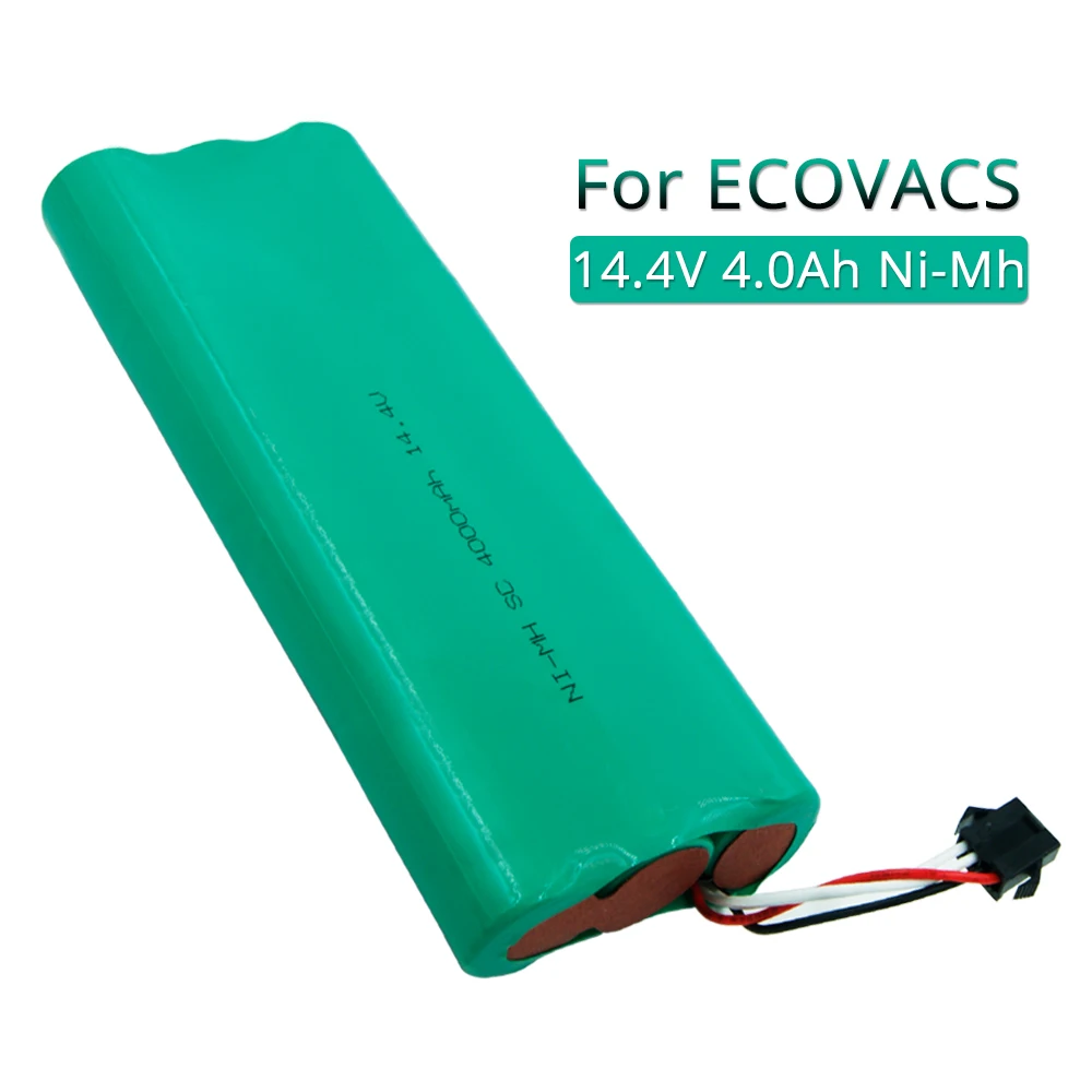 

Vacuum Cleaner Replacement Battery 14.4V 4000mAh Ni-MH for Ecovacs Deepoo 540 550 560 570 580 543 Deebot Sweeper D54 D56 D58