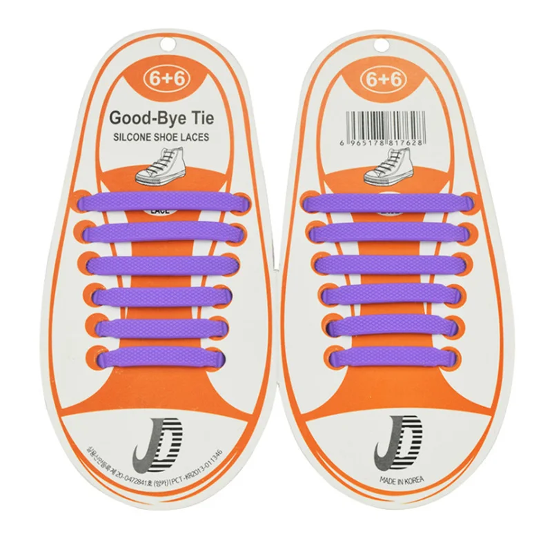 Children Shoelaces No Tie Shoelaces Shoes Laces Elastic Silicone Shoe Lace Sneakers Fit Strap 12 Colors Wholesale (7)