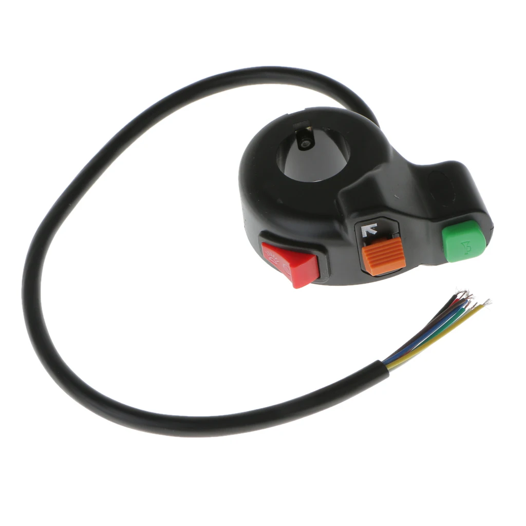 7/8' Motorcycle Pit Dirt Bike Horn Turn Signal On/Off Light Lamp Switch Lightweight Perfect Plastic