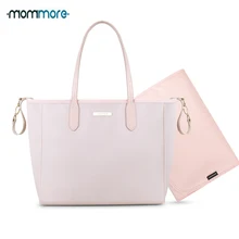 Mommore нейлоновые сумки для подгузников, большая сумка через плечо с пеленальной подкладкой для ухода за ребенком, для мамы, подгузник, коляска, детские сумки