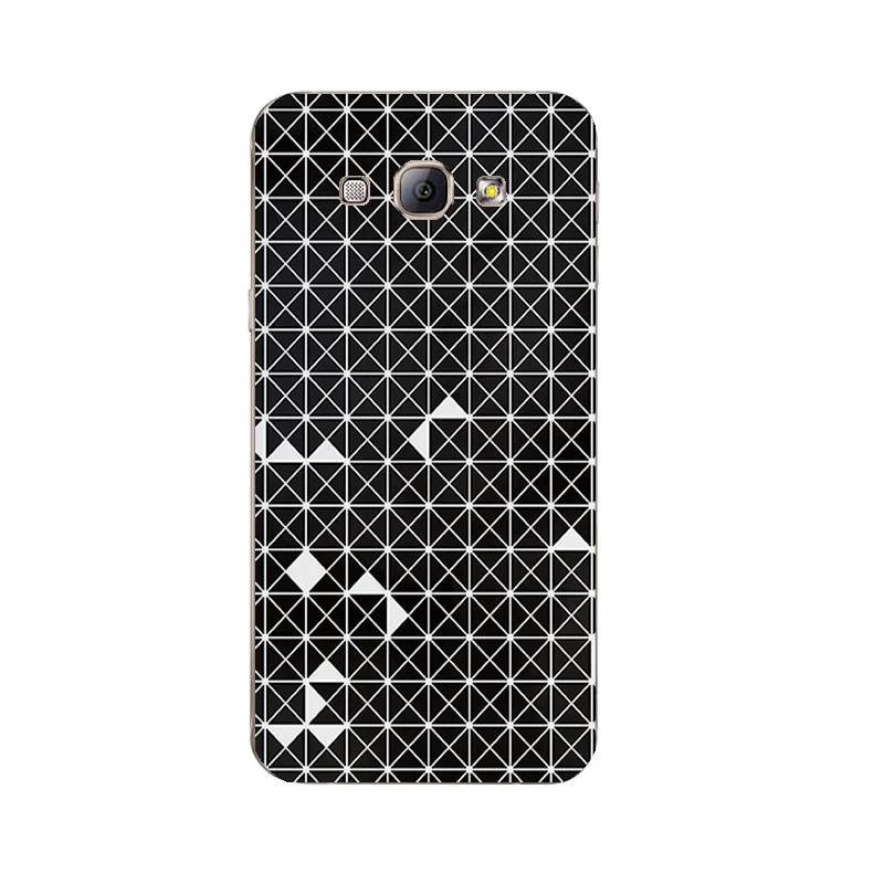 Для samsung Galaxy A7 TPU чехол для телефона для A3 A5 A8 Прозрачный чехол для A300 A500 A700 A800 черный и белый - Цвет: 9179 11