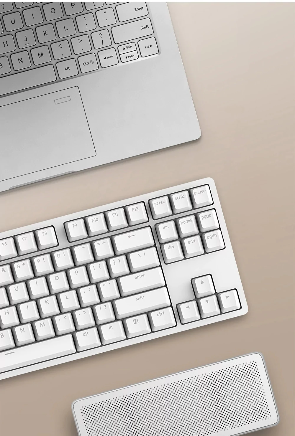 Xiaomi Yuemi клавиатура Проводная 87 клавиш Вишневый переключатель алюминиевый сплав Механическая игровая клавиатура светодиодный с подсветкой