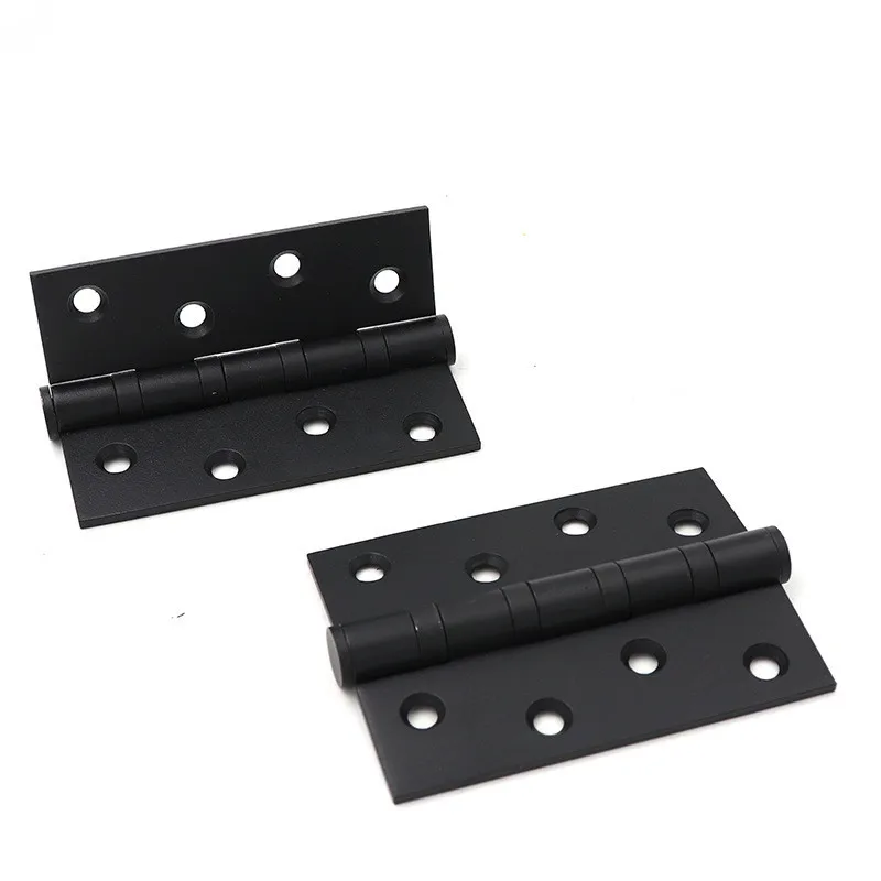 2pcs Black Stainless Steel Door Hinge For Heavy Doors With True Bearing