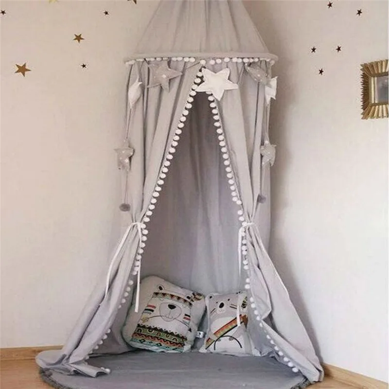  Cute Kids Room Wall Decoration Single Door Hanging Net Children Bedroom Decor Cotton Kids Girls Bal - 33008413207