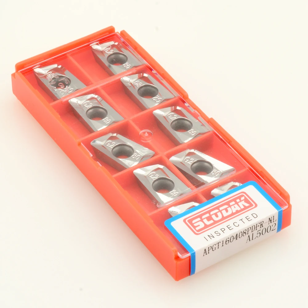 

APGT160408 PDFR-NL AL5002 milling carbide inserts for Aluminium machining