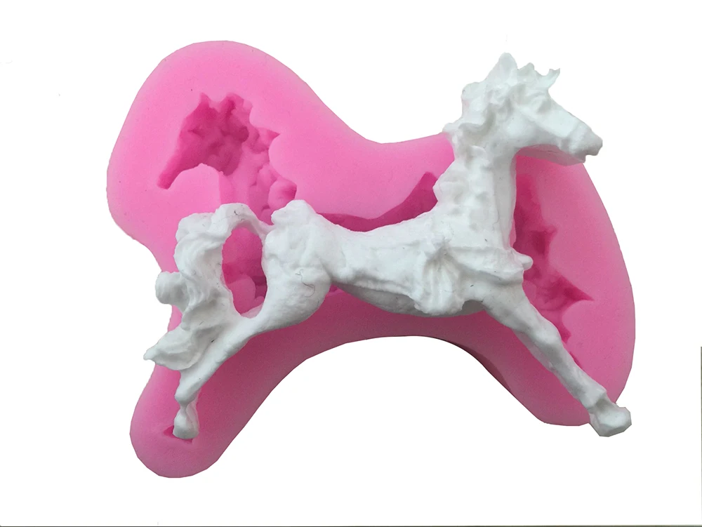 3D Horse Shape Cake Cookie Mold Fondant Chocolate Jelly Mould Silicone