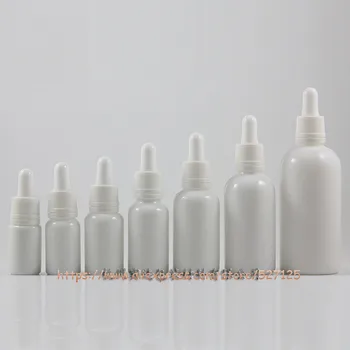 

5ml 10ml 15ml 20ml 30ml 50ml 100ml original white glass bottle with Theftproof dropper lid,essential oil/cosmetic container