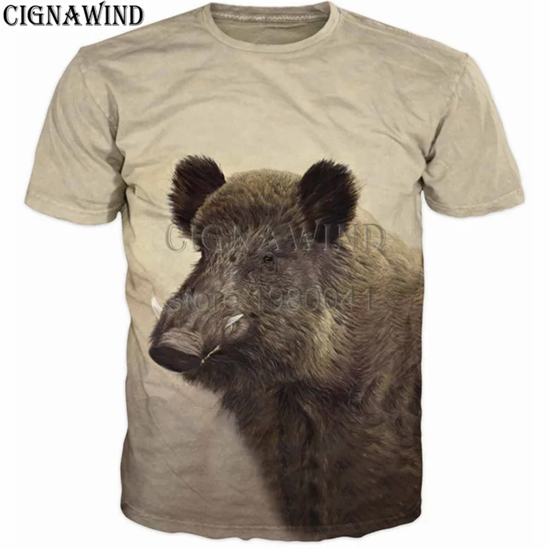 Новая модная крутая Мужская/женская футболка с 3D принтом в виде животного, дикого кабана, Мужская футболка в стиле хип-хоп, Харадзюку, уличная одежда, летние топы, Забавные футболки