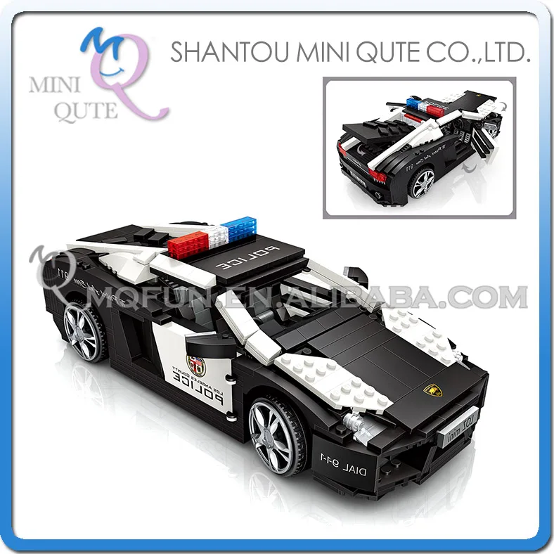 

LOZ Mini Blocks Technic Mini City Police Model Car Building Bricks Vehicle Racing Car Assembly Toy for Kids DIY Educational 1113