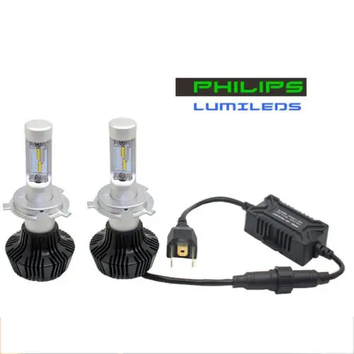 

NEW Ph-ilips H4(9003) 80W 8000lm Car Headlight Bulbs Kit  White 6500K Free shipment to USA