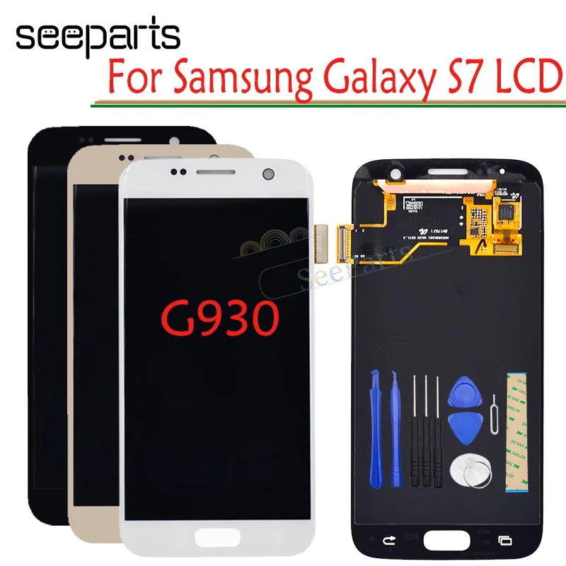 

5.1'' LCD For Samsung Galaxy S7 G930 SM-G930F G930F LCD Display With Touch Screen Digitizer Replacement For Samsung S7 LCD