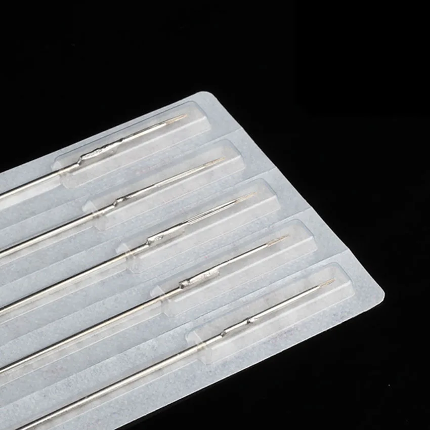 إبر الوشم 50 قطع 5RS الفولاذ المقاوم للصدأ معقمة جولة شادر إبر المتاح Needes ل الآلات الكهربائية الجسم الفن امدادات