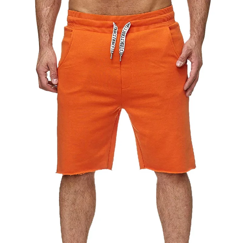 orange OEAK 3XL, мужские тонкие пляжные шорты, тонкие, для занятий в спортзале, для пробежки, для улицы, шорты свободного кроя, на завязках, шорты, домашняя одежда для мужчин - Цвет: orange