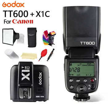 

Godox TT600 GN60 2.4G Wireless TTL 1/8000s Flash Speedlite + X1T-C Trigger for Canon 1100D 1000D 7D 6D 60D50D 600D Camera