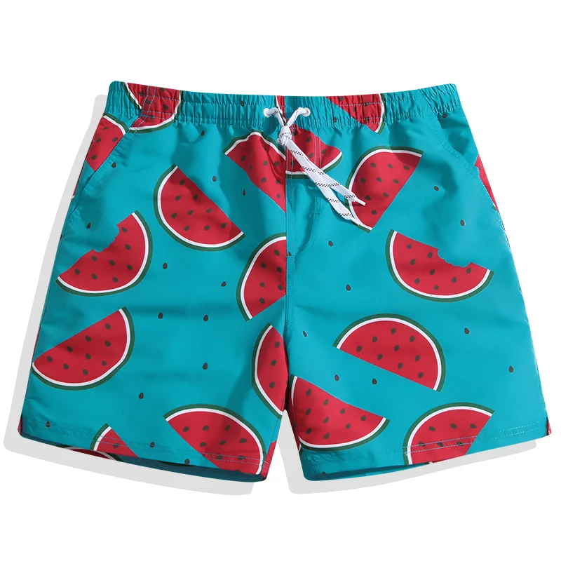 

Summer Beach Trousers Men's Four Pants Fast-drying Seaside Surfing Flat-angle Swimming Trunks Sports Cartoon Hot Spring Shorts