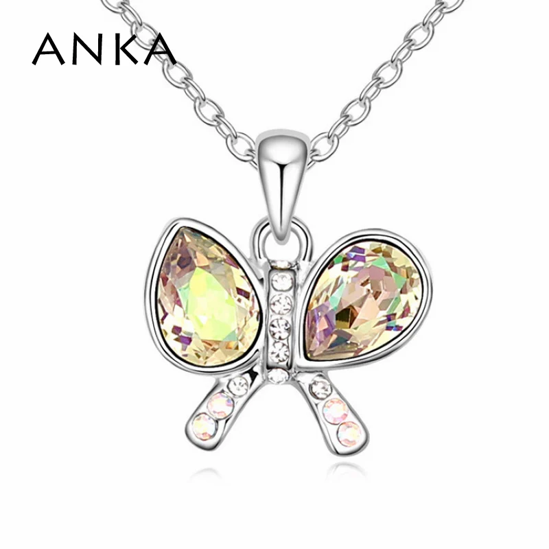 

2014 Bowknot Of Love Pendant Necklace Made With Swarovski Elements #102720