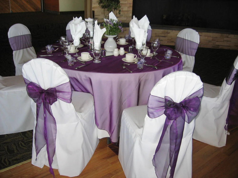 Free Shipping 50 Pcs Dark Purple Wedding Organza Chair Cover Free Shipping 50 Pcs Dark Purple Wedding Organza Chair Cover Sashes Sash Party Banquet Decor Bow Hot In Diy Decorations From Home Garden On