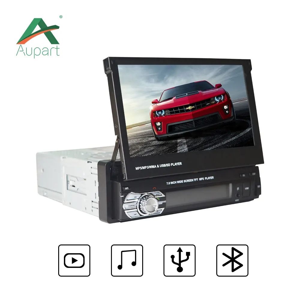 HD 7'' In Dash Touch Screen Car Stereo Bluetooth FM Radio Audio Player