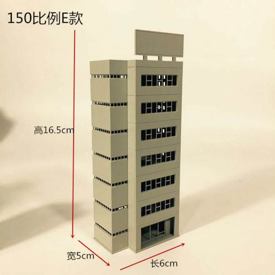 1/150 100 пропорции до сцены твердые пластиковые простые сборочные модели для архитектурной модели и наборы игрушек - Цвет: 5