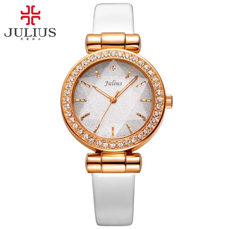 JULIUS Rose Gold Wrist Watch Women 2017 font b Top b font font b Brand b