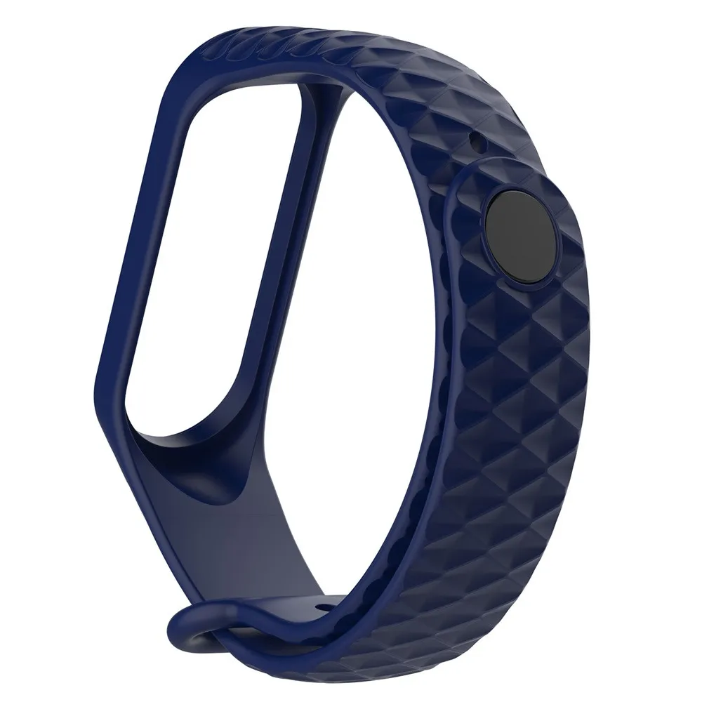 GEMIXI модный спортивный ремешок мягкий силиконовый сменный водонепроницаемый браслет ремешок на запястье для Xiao Mi Band 3 Геометрическая поверхность ремешка