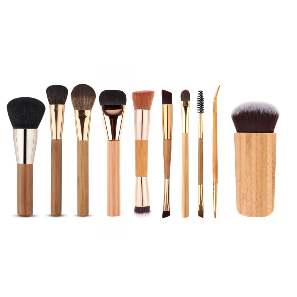 

10Pcs Upscale Makeup Brushes Set Cosmetics Blending Blush Powder Foundation Contour Make Up Brush Cosmetic Tools Maquiagem