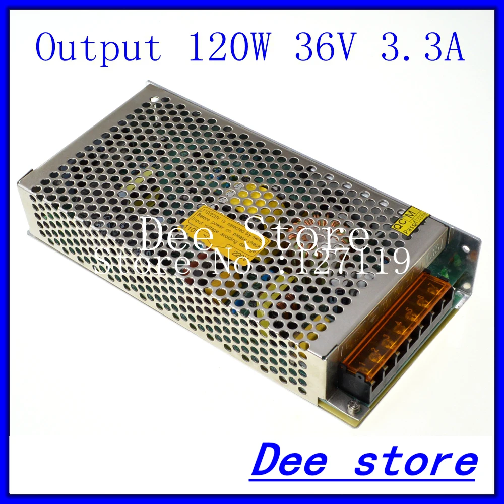 

120W 36V 3.3A Single Output  Adjustable Switching power supply unit for LED Strip light Universal AC-DC Converter