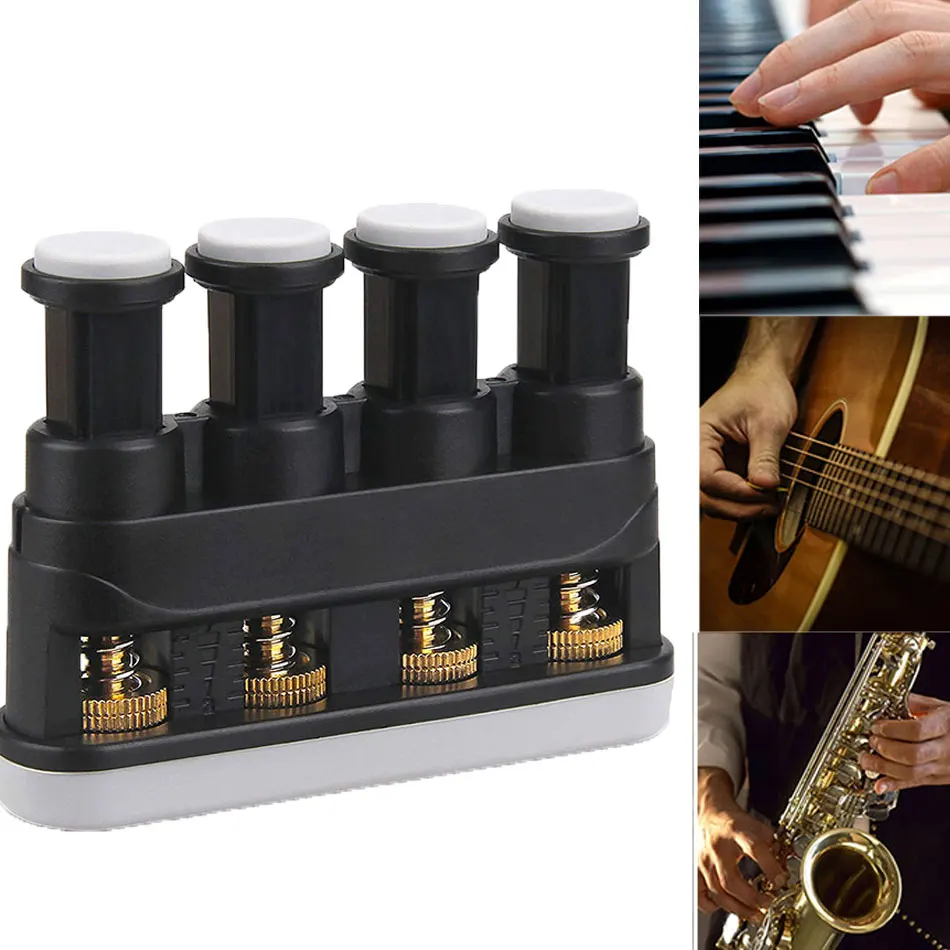 

Hand Grip Guitar Finger Power Strengthener Trainer Adjustable 4Lb-7Lb For Musicians Guitar Beginner Workout