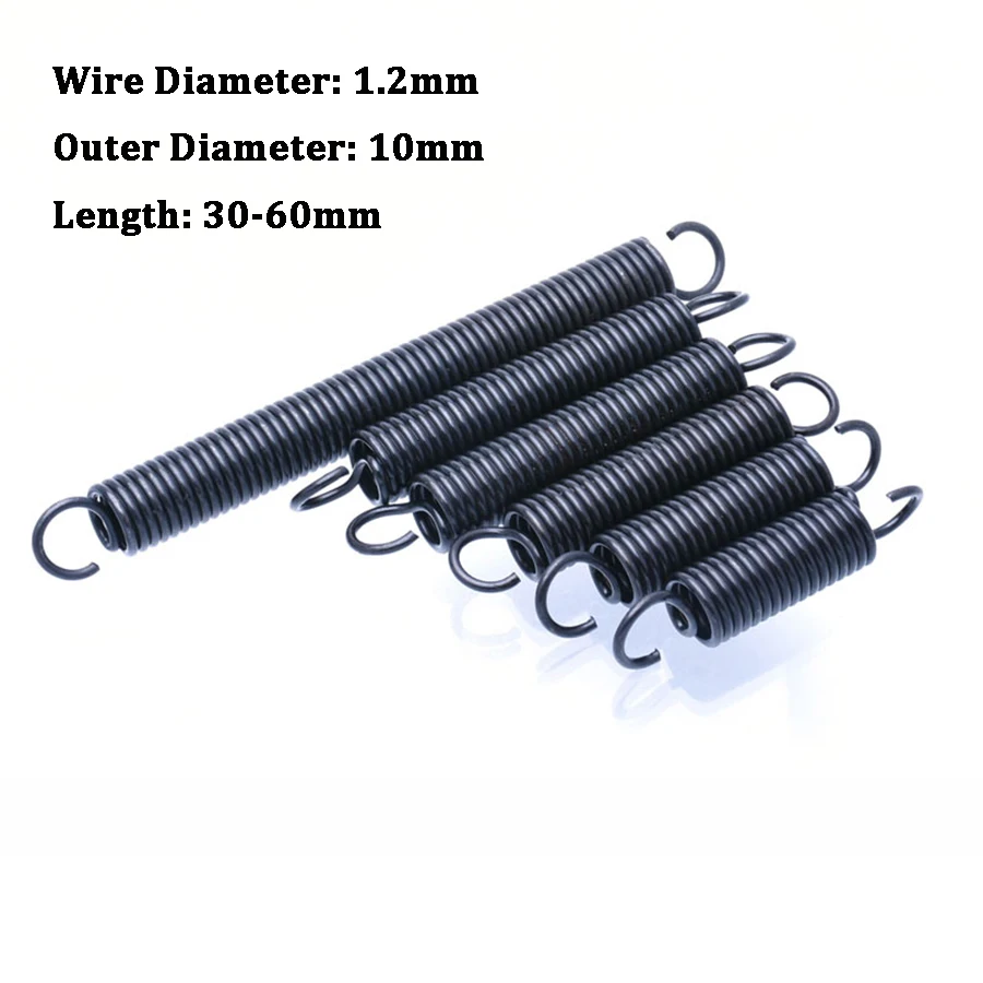 DIY Multipurpose Length : 2x13x300mm Zmaoyun-Spring 1Pcs Spring Steel Dual Hook Long Expansion Tension Spring Wire Dia 2mm Outer Dia 12-22mm Length 300mm DIY Multipurpose Length : 2x13x300mm Zmaoyun-Spring 1Pcs Spring Steel Dual Hook Long Expansion Tension Spring Wire Dia 2mm Outer Dia 12-22mm Length 300mm