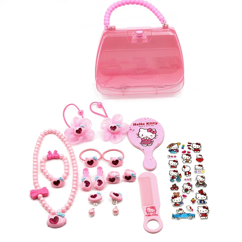 

Christmas/Birthday Gift Set For Girls Cartoon Hello Kitty Unicorn Elsa Hair Clips Elastic Hair Bands Headband Hair Accessories